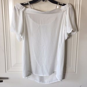 White off the shoulder top